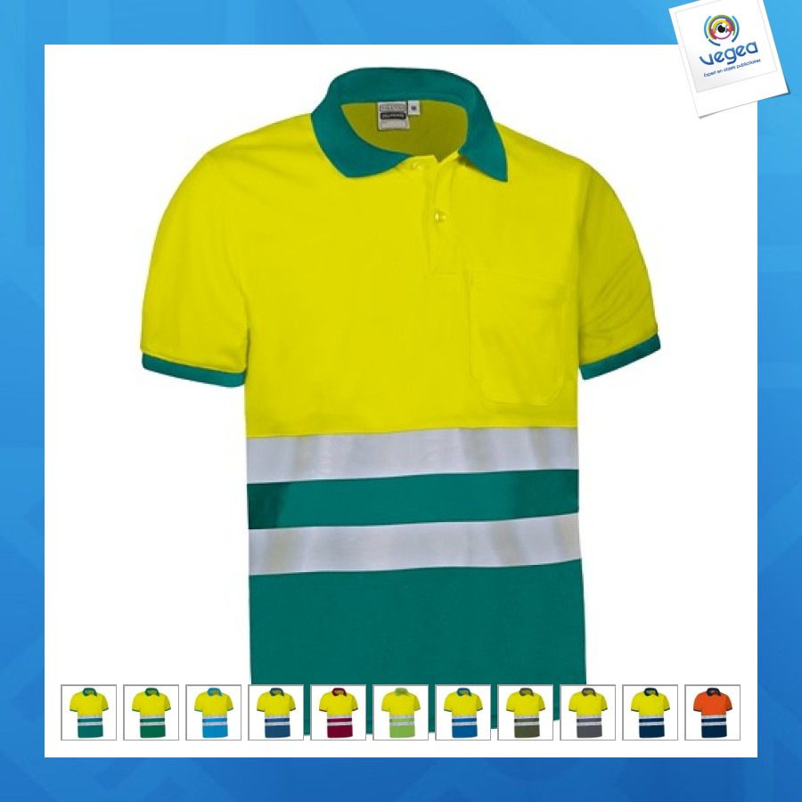 Polo haute visibilité manches courtes
