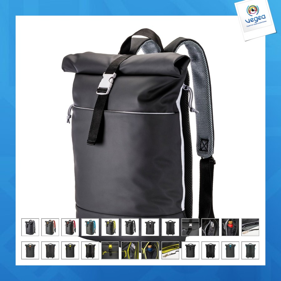 Sac à dos porte pc en soft pu water résistant. compartiment pour ordinateur portable