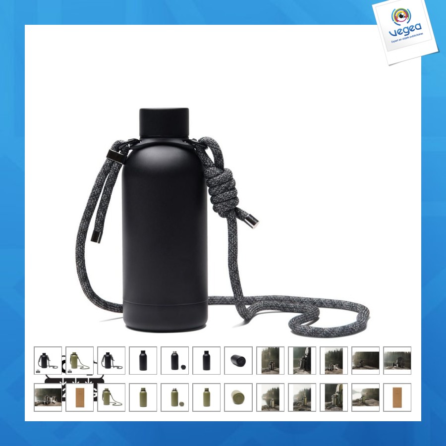Vinga bouteille 400ml en acier inoxydable rcs parks