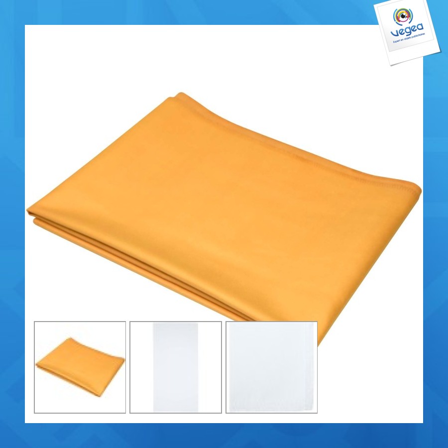 Serviette personnalisable légère petal avec impression par sublimation en rpet de 50 x 100 cm