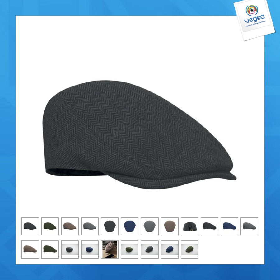 Casquette personnalisée newsboy 335g/m²