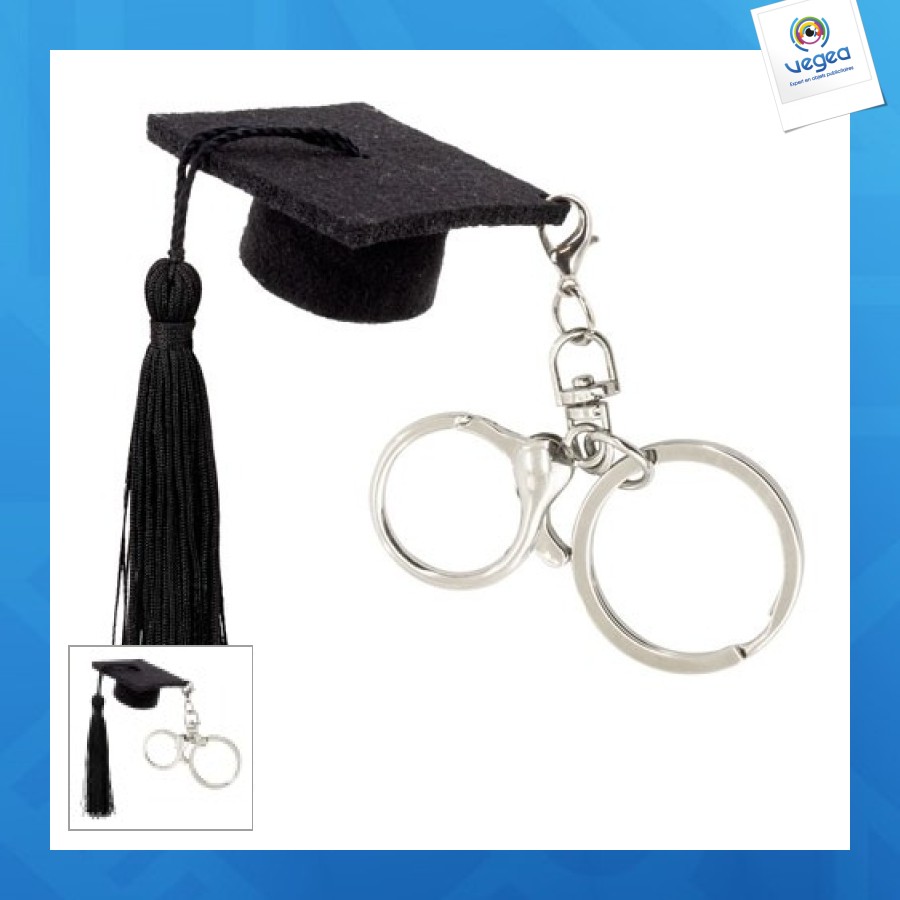 Porte-clés publicitaire diplôme