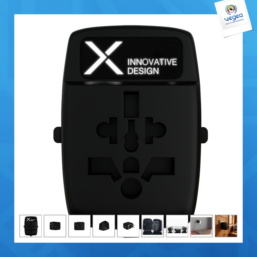 Adaptateur promotionnel international 65w câble import