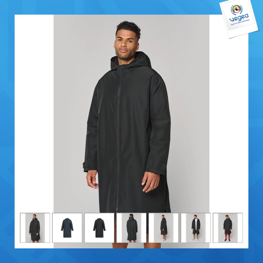 Parka personnalisable longue doublée sherpa unisexe