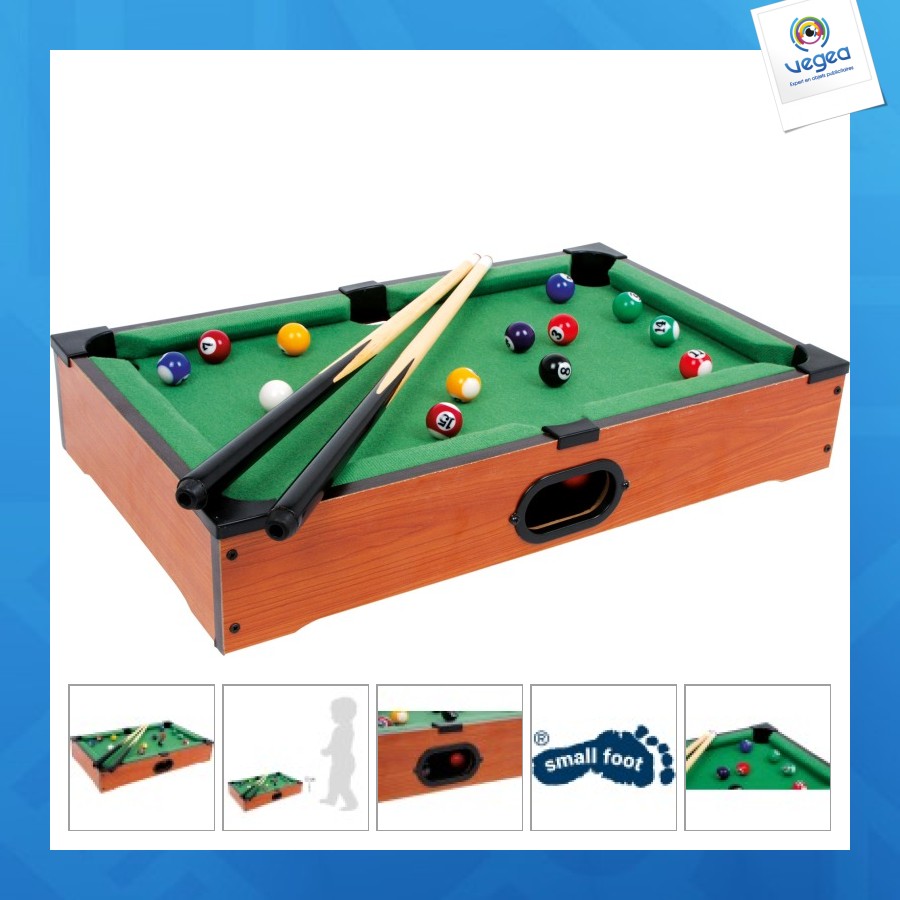 Table de billard personnalisable compacte, 52x31x9cm