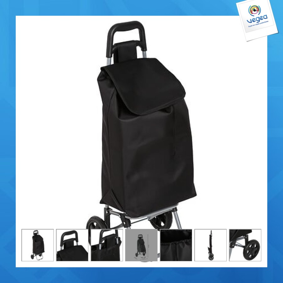 Chariot personnalisable 2roues noir aquarelle, noir