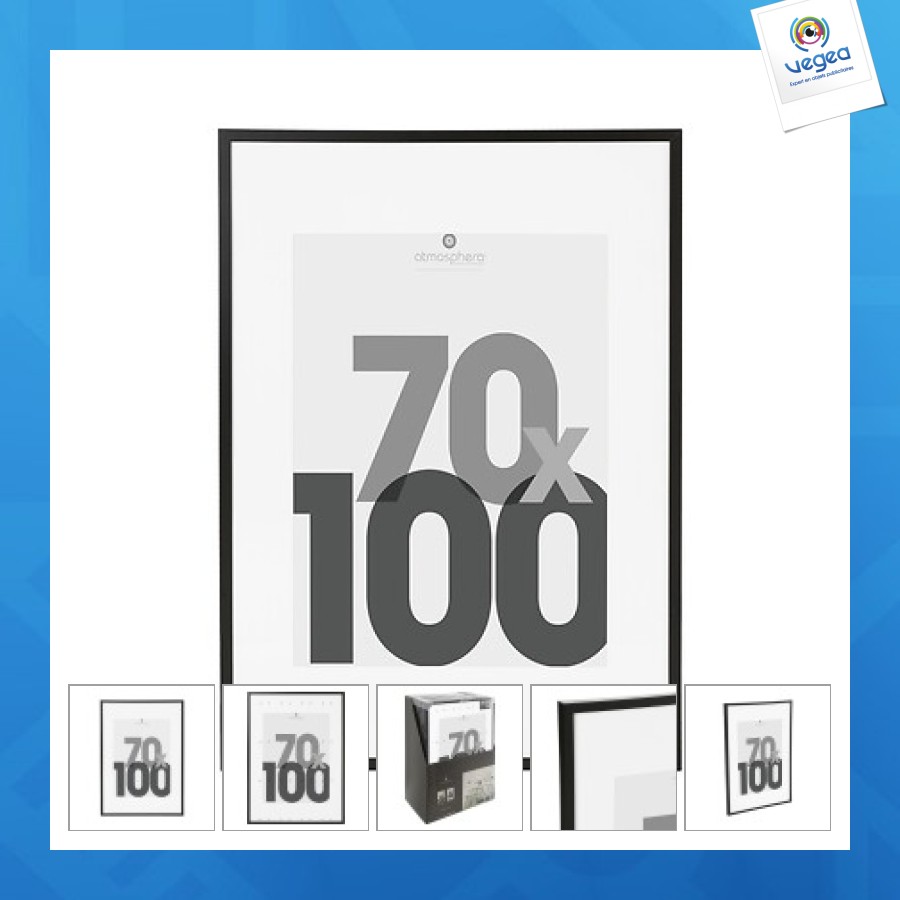 Cadre photo promotionnel nr eva 70x100 dis, noir