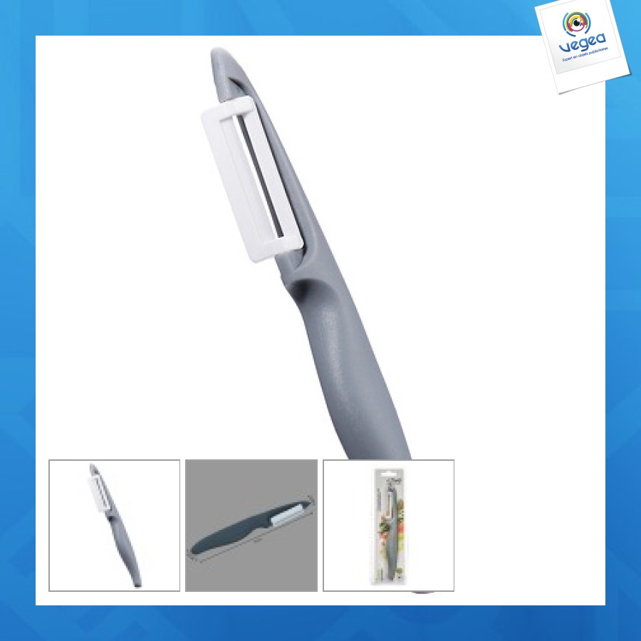 Eplucheur personnalisable céramique zirco, gris