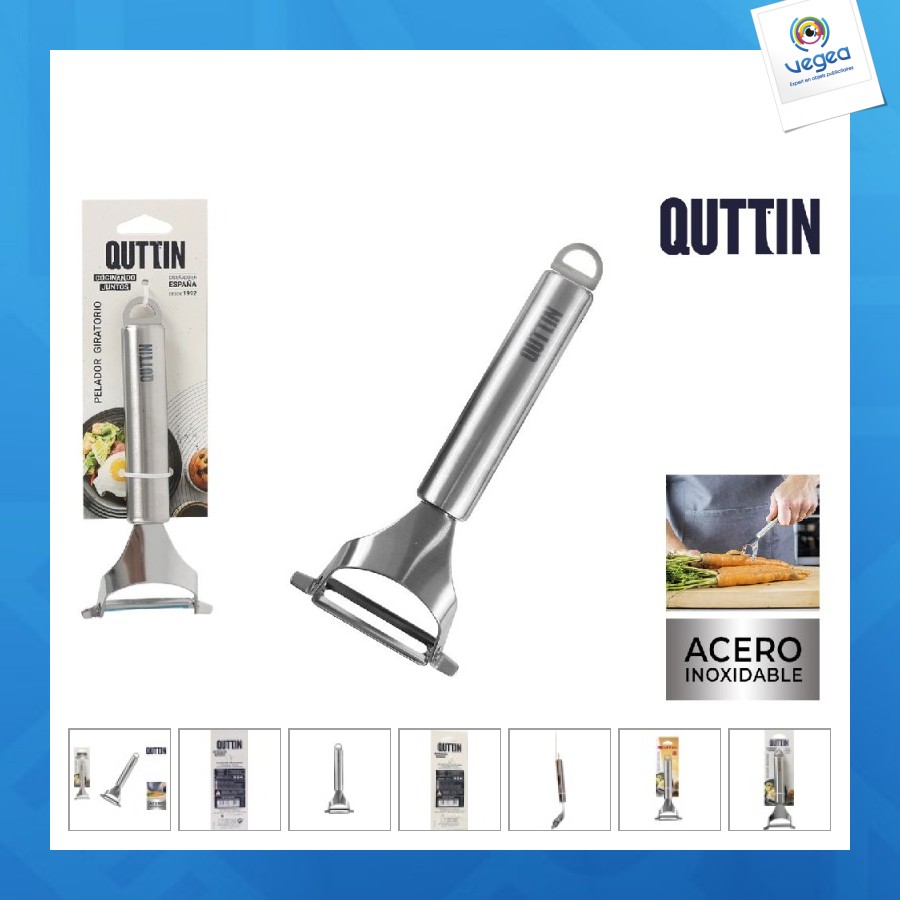 éplucheur personnalisable rotatif ss argent quttin