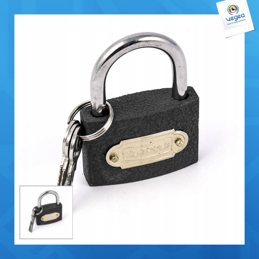 Cadenas personnalisé en fonte trempée 75mm avec clés
