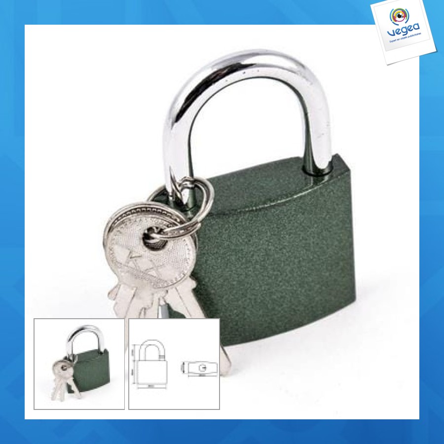 Cadenas avec logo breveté pour un système de clé de 50mm