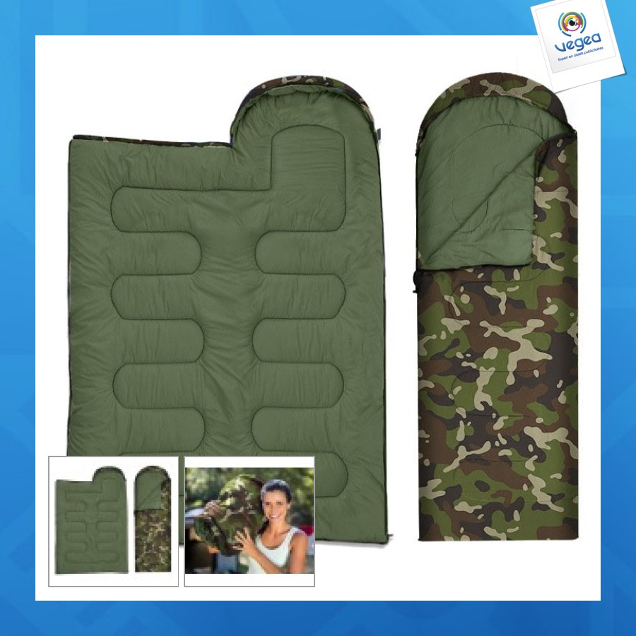 Sac de couchage avec logo léger moro mummy couverture