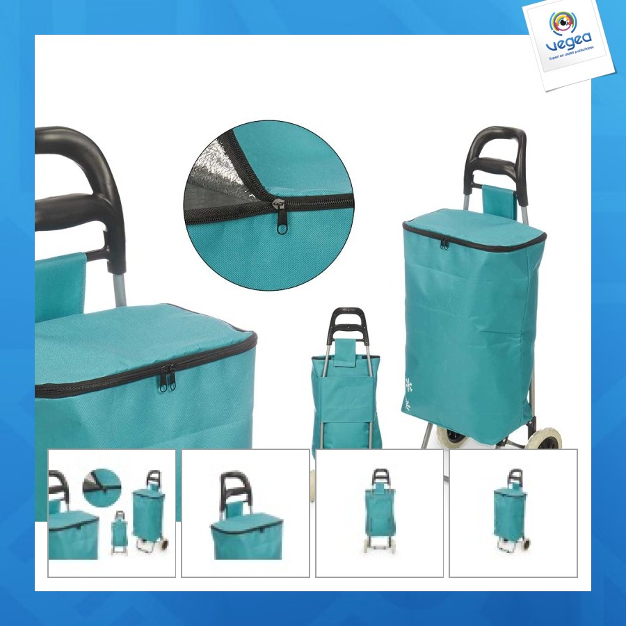 Chariot personnalisé thermique 32l turquoise