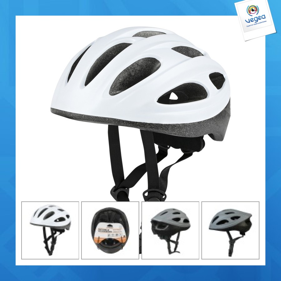 Casque de vélo personnalisé adulte taille s 52-54cm blanc ca