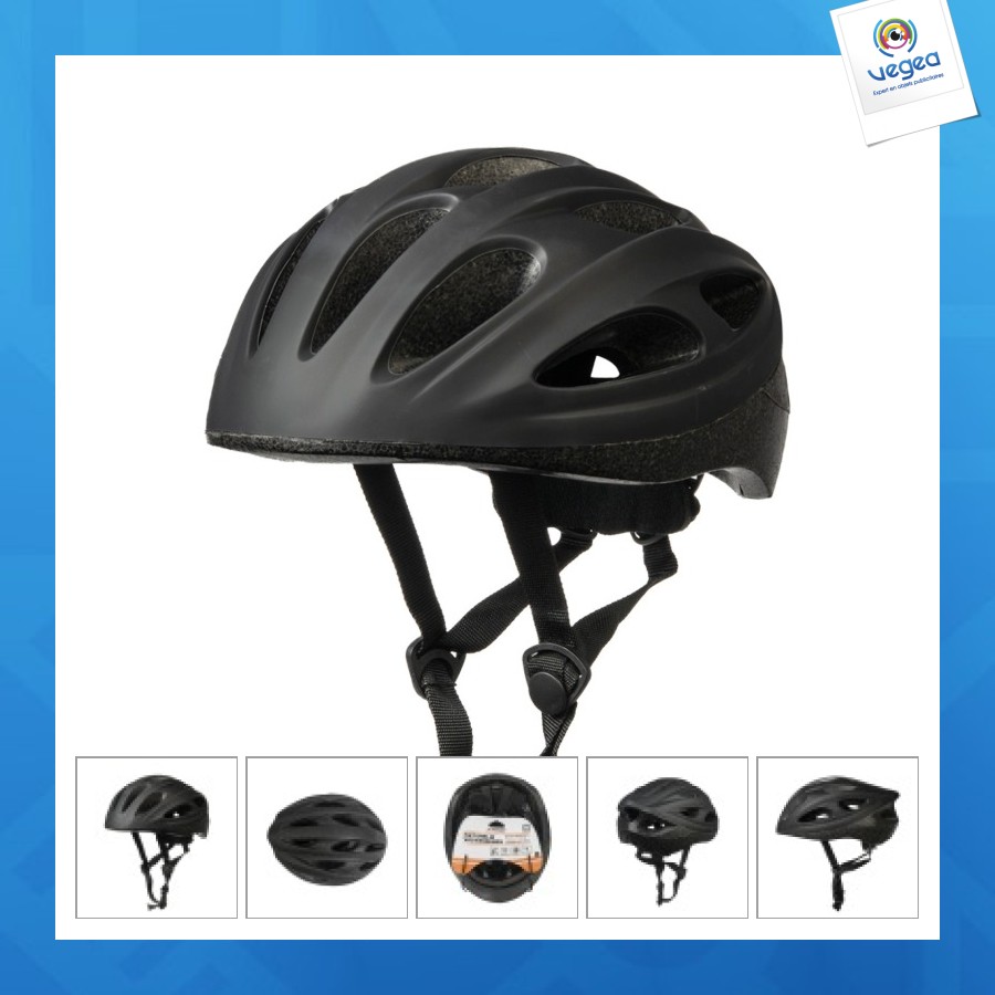 Casque de vélo promotionnel adulte taille m 54-58cm noir