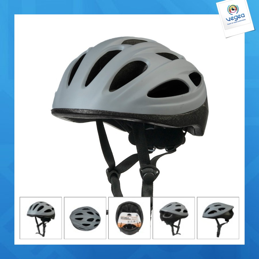 Casque de vélo personnalisable adulte taille l 58-61cm blanc cassé