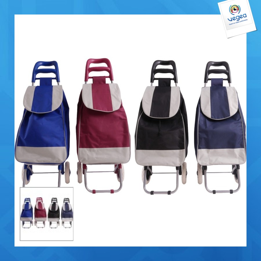 Chariot de courses avec logo 94 x 35 x 27 cm