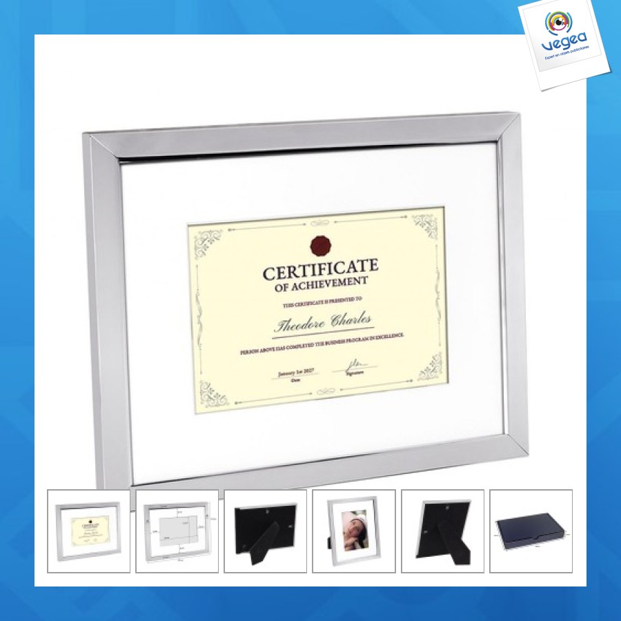 Cadre photo personnalisable passpartout photo13x18-20x25