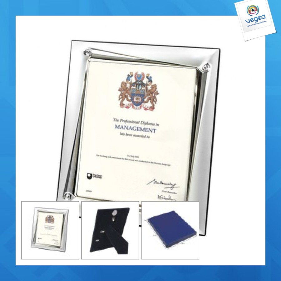 Cadre photo personnalisable parchemin - photo 130x180 mm