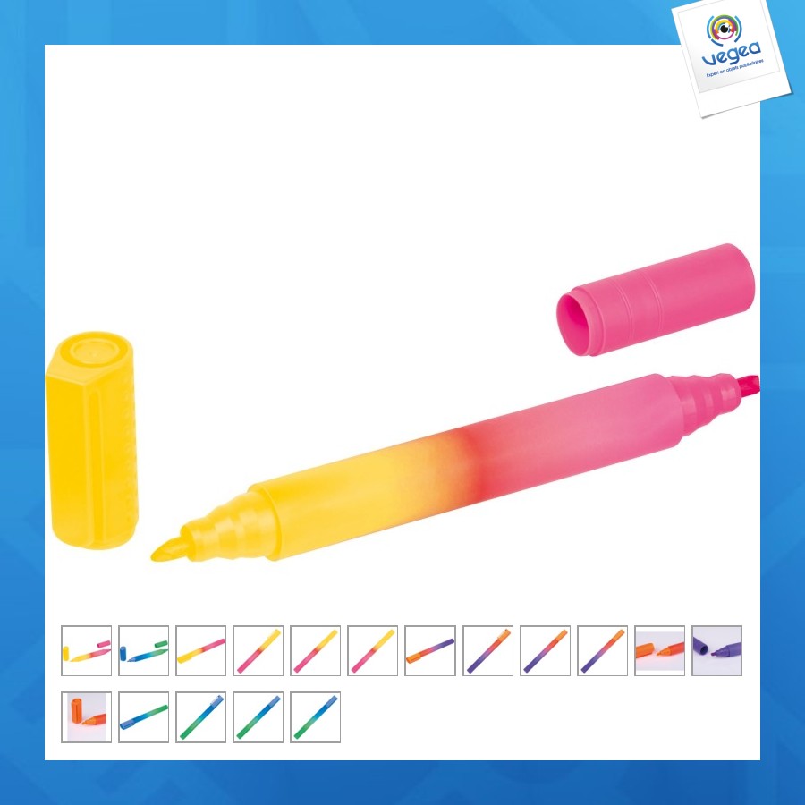 Surligneur personnalisable bicolore arthur