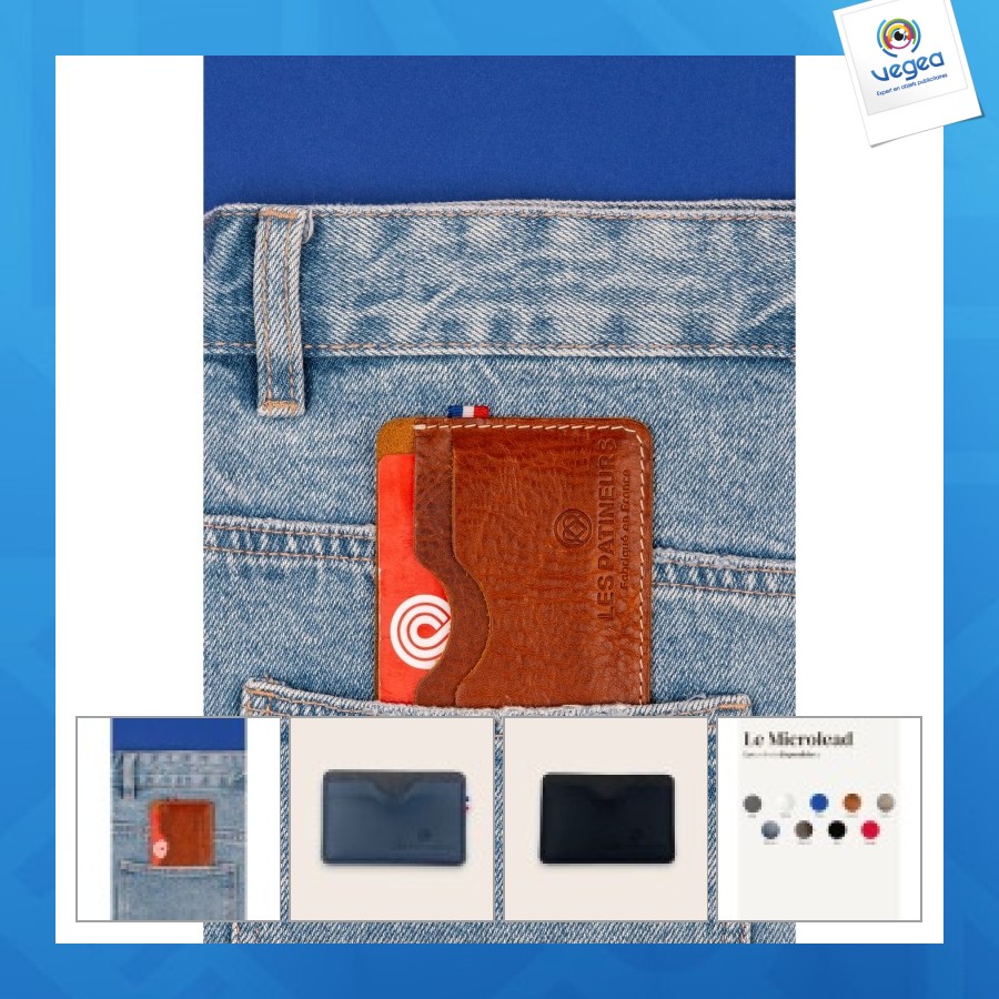 Porte-carte en cuir