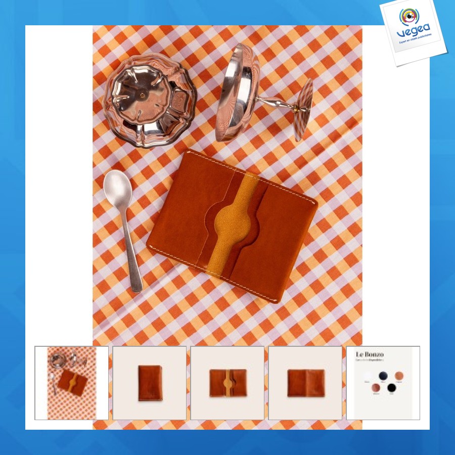 Porte-carte 4 poches en cuir