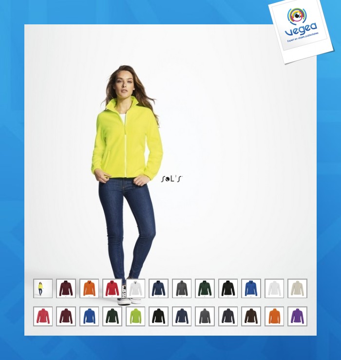 Veste polaire zippée femme north