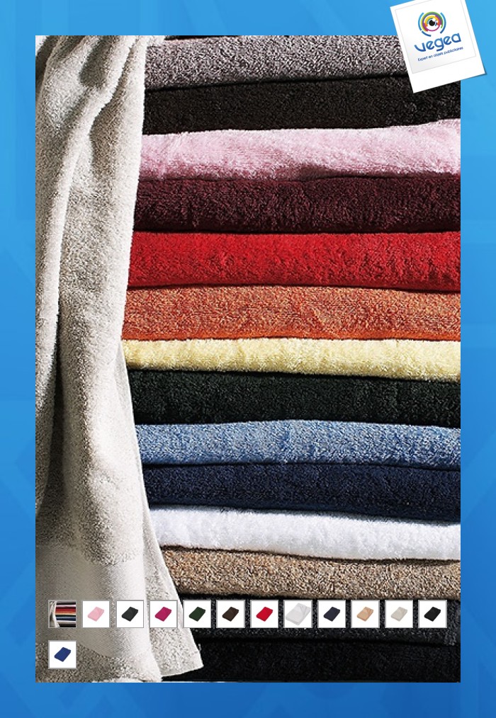 Serviette de toilette blanc kariban - 50x100cm