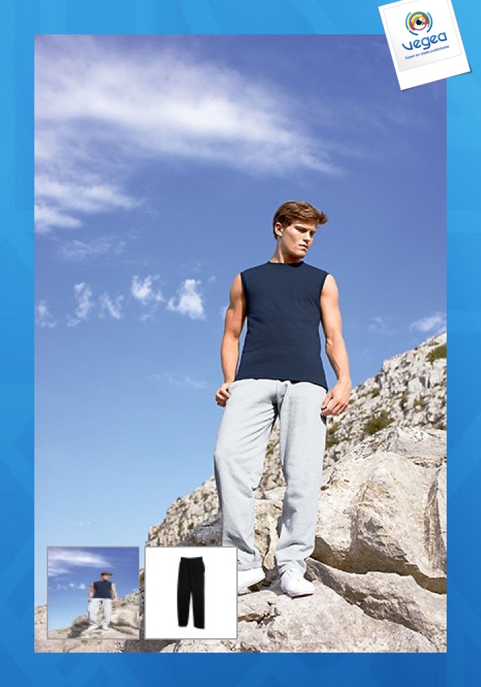 Pantalon de jogging personnalisable bas droit fruit of the loom