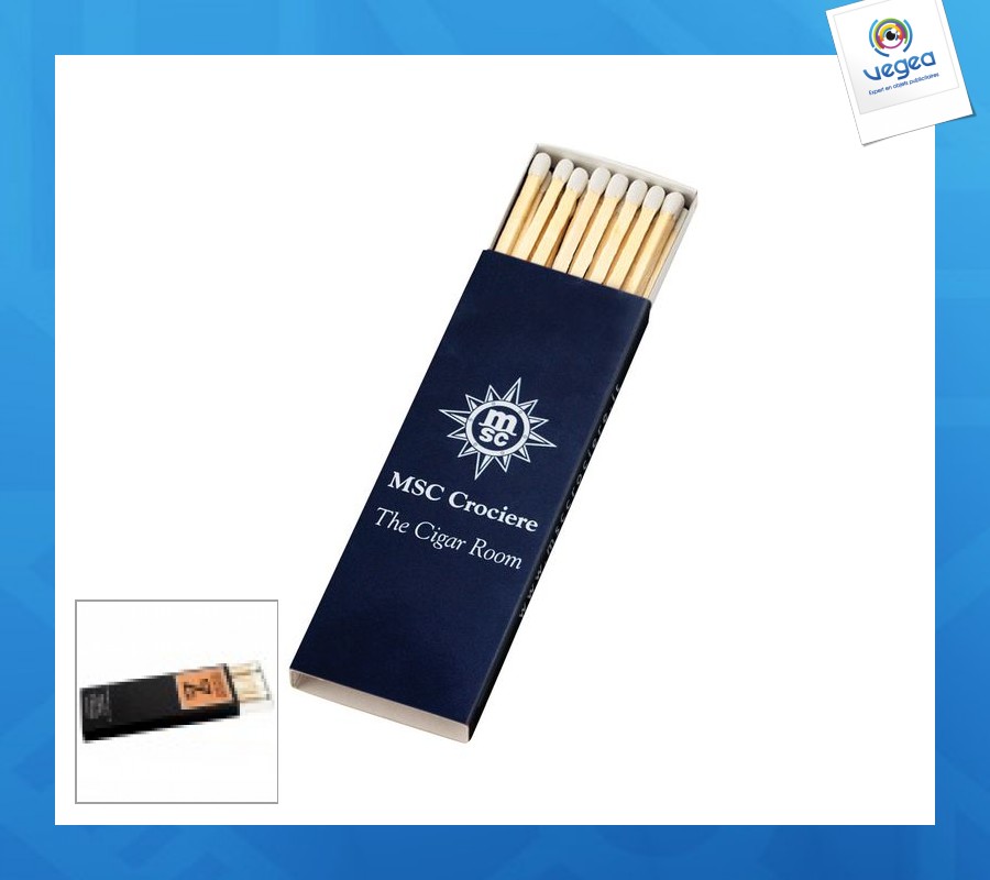 Boîte personnalisable de 16-18 allumettes longues