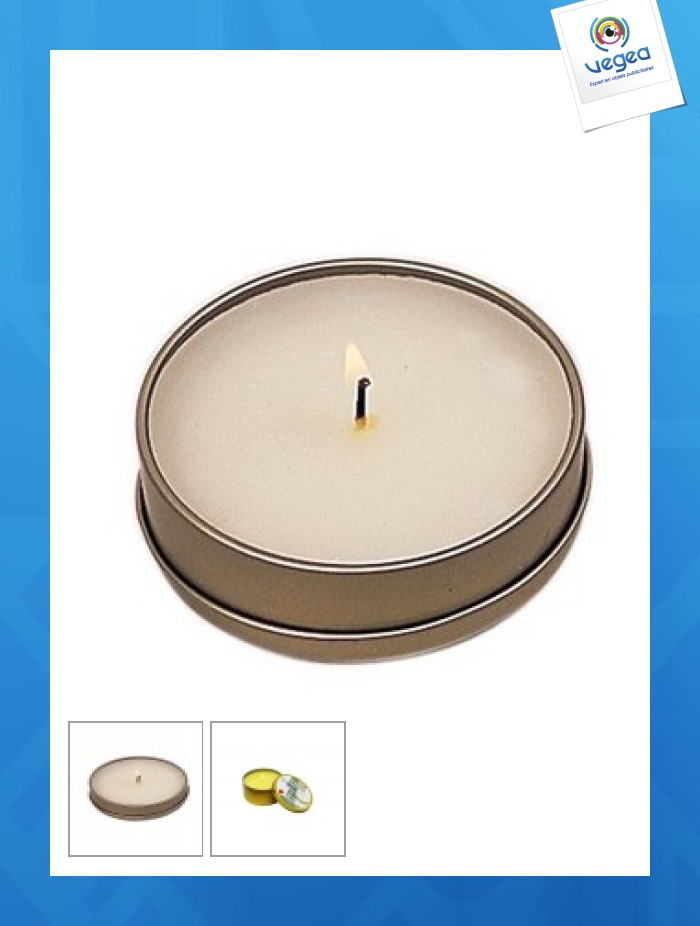Bougie publicitaire citronnelle ø 9,5 cm