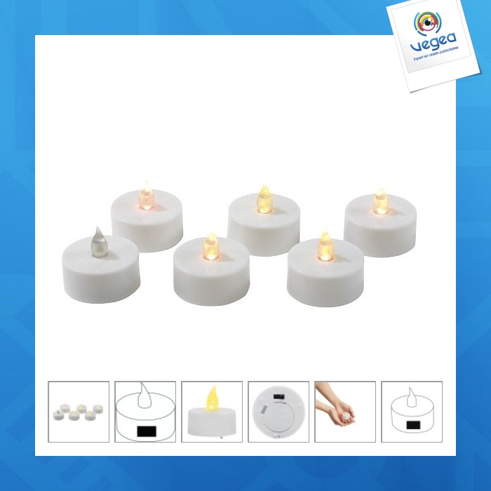 Pile bouton led tea time