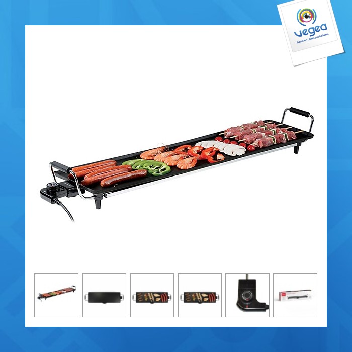 Plancha publicitaire teppan yaki 90 cm domo clip