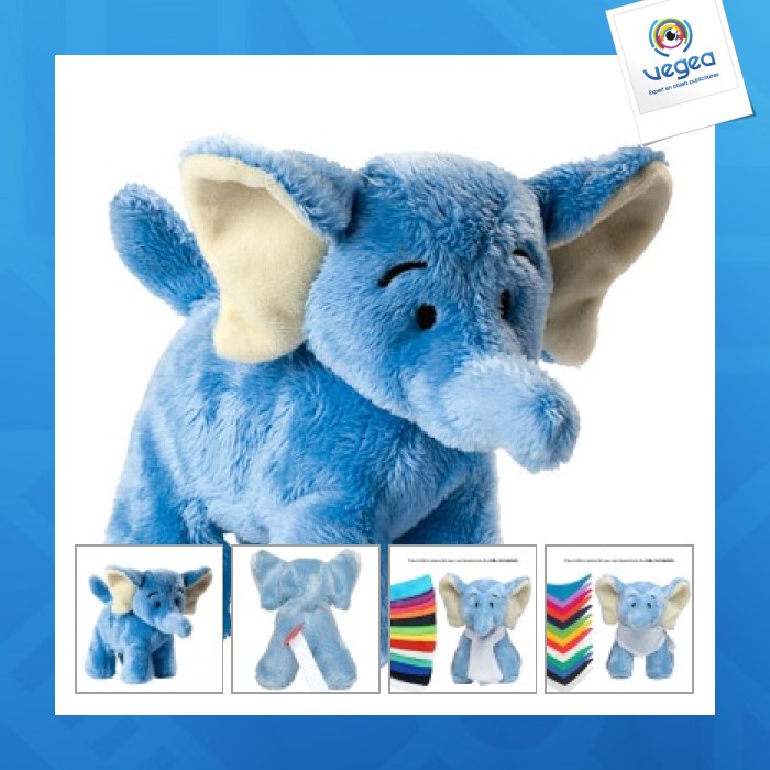 Peluche éléphant publicitaire - mbw