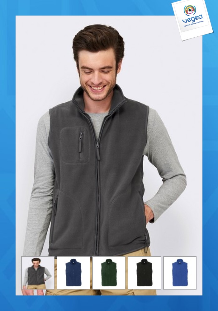 Gilet polaire publicitaire sans manches norway