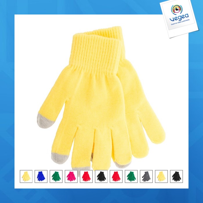 Paire de gants tactiles personnalisables