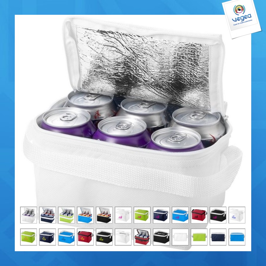 Sac isotherme promotionnel 6 canettes spectrum 4l