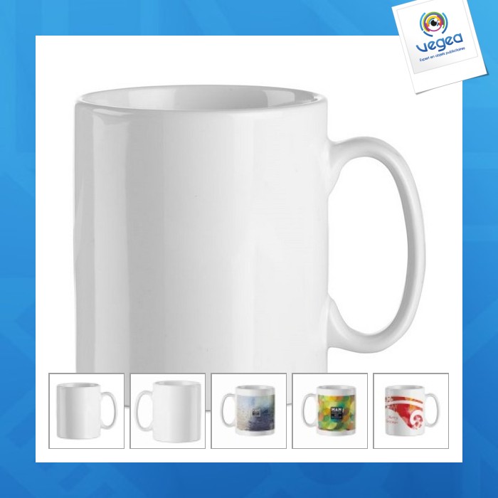 Mug personnalisé en céramique 300ml pour marquage quadri