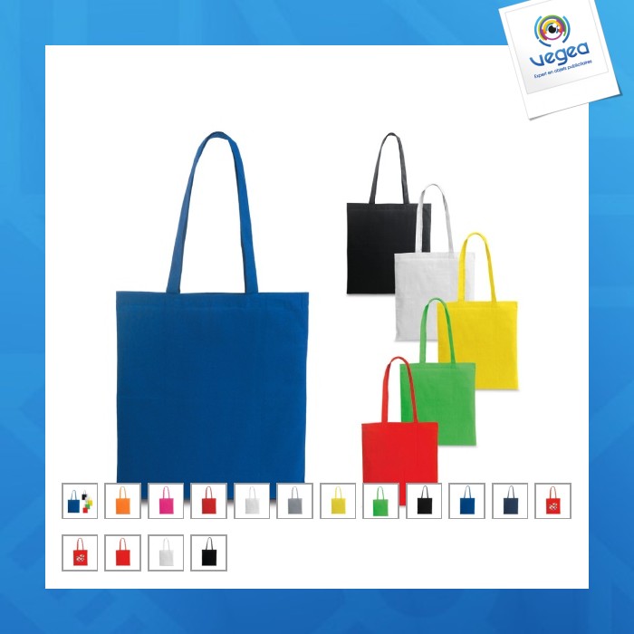 Sac shopping personnalisable 100% coton 100g/m²