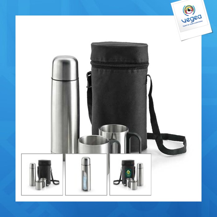 Durant. ensemble thermos et tasses