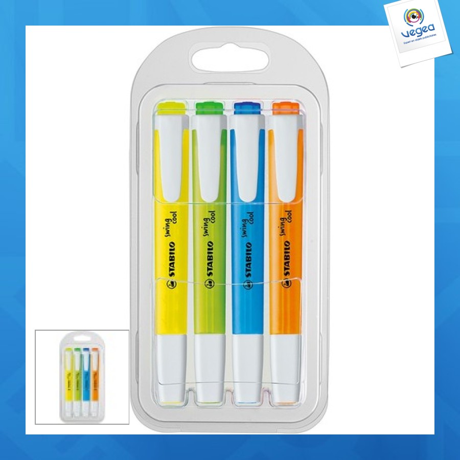 Surligneur personnalisable set de 4 swing cool