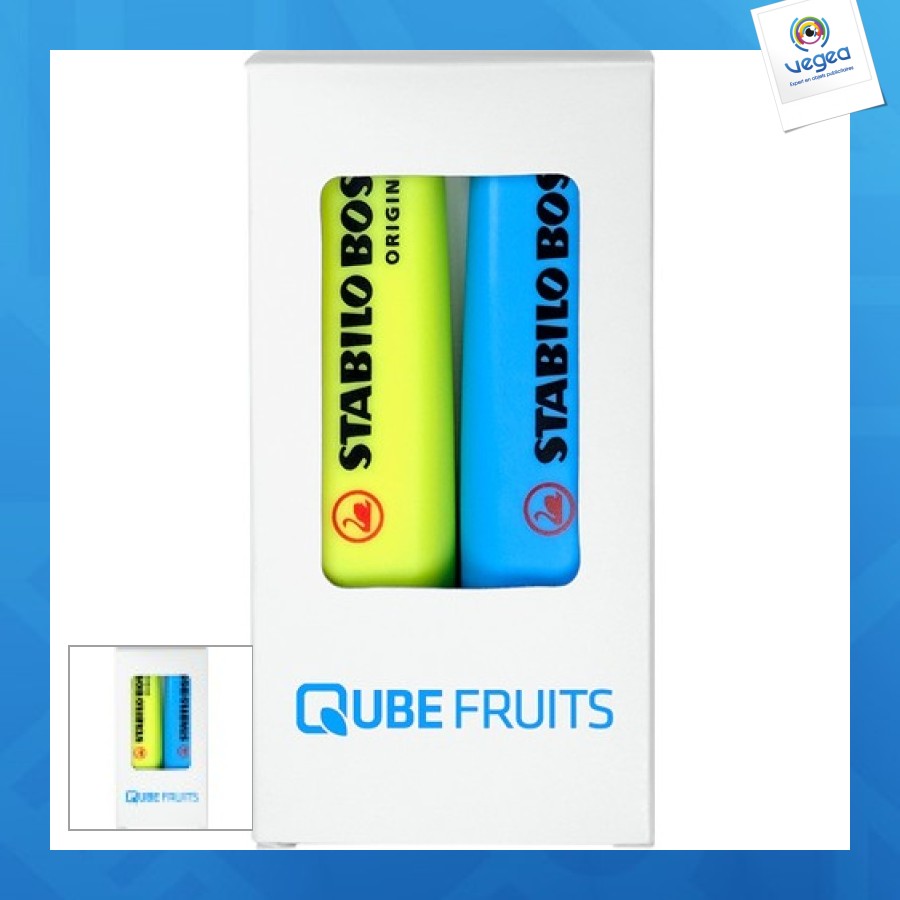 Surligneur promotionnel set de 2 boss original
