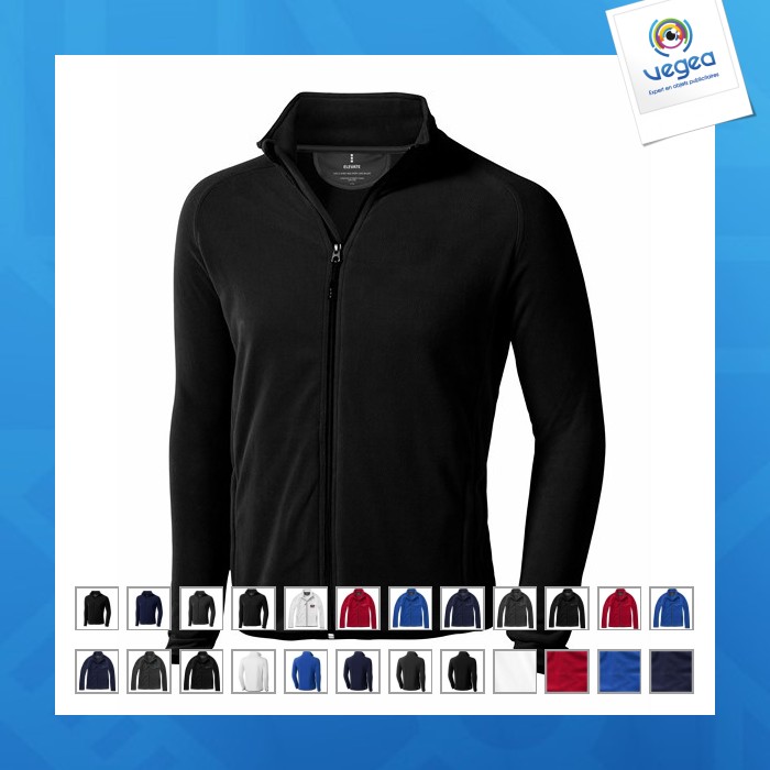 Veste micro-polaire promotionnelle full zip homme brossard