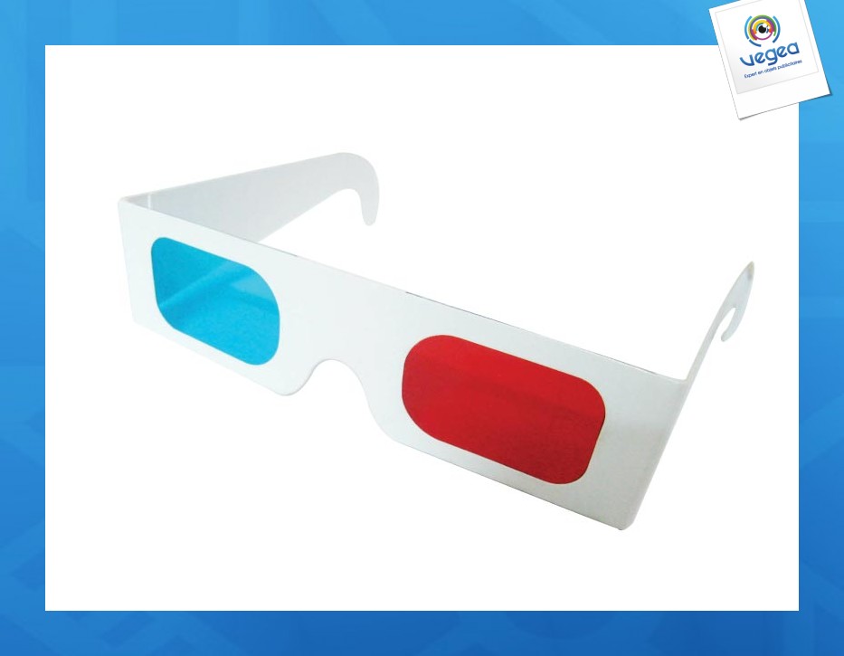 Lunettes 3d avec logo en carton