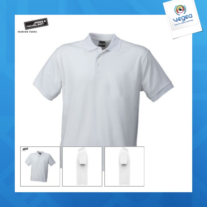 Polo personnalisé workwear homme - james nicholson