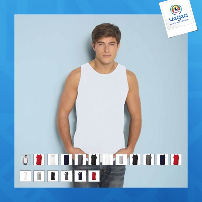 Débardeur homme soft style gildan personnalisé