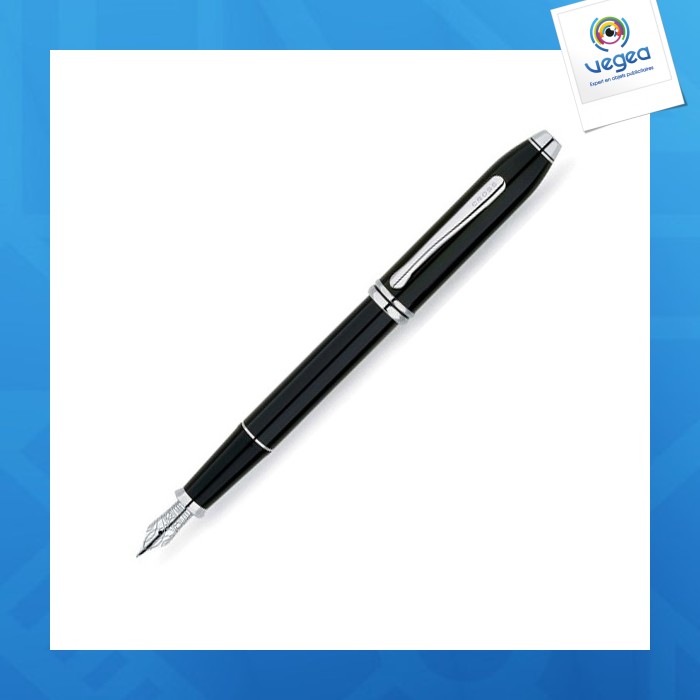 Stylo plume publicitaire townsend laque noir