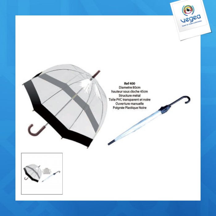Parapluie personnalisable ville pvc
