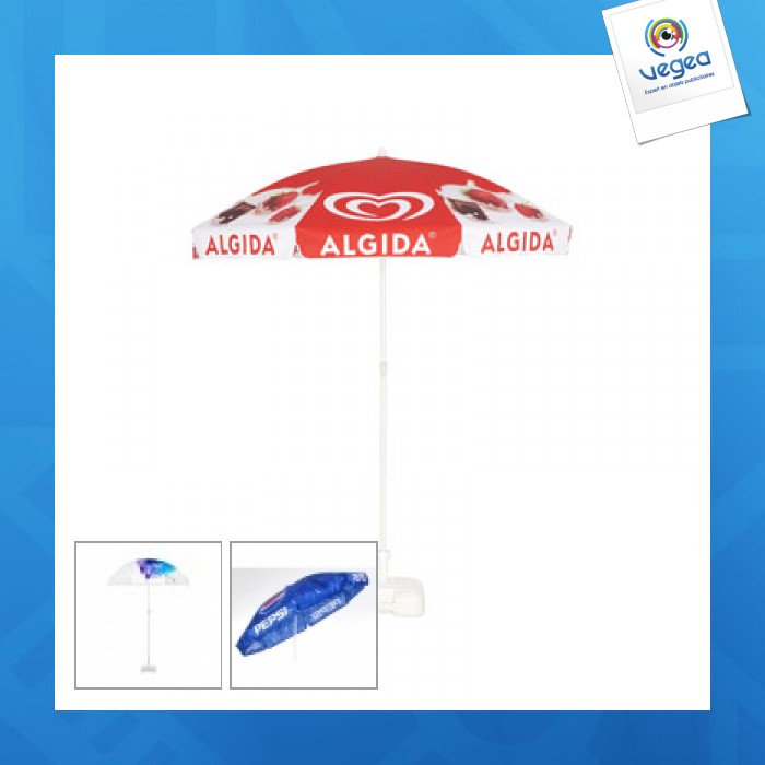 Parasol rond publicitaire 1,8m