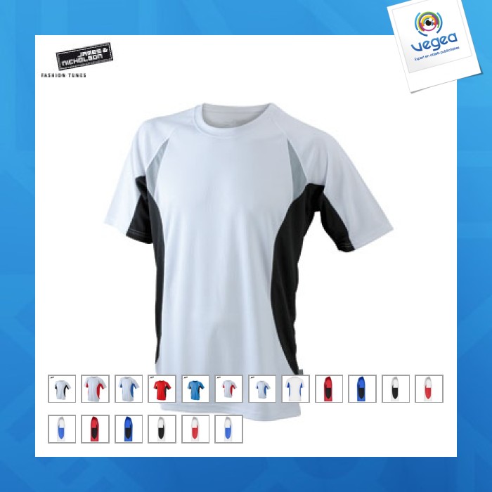Maillot running publicitaire homme - james nicholson